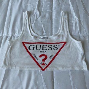 Urban Outfitters Guess Tank Crop Top